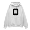 Oversized Hoodie | Unisex Relaxed Fit | 400 GSM Cotton Blend | DTG Printed | Drop Shoulder, Pre-Shrunk | Adults | Personalized | DTG | Modern | Coolness | Everyday | Relaxed | Effortless Energy - front - White - mockup 1
