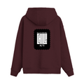 Oversized Hoodie | Unisex Relaxed Fit | 400 GSM Cotton Blend | DTG Printed | Drop Shoulder, Pre-Shrunk | Adults | Personalized | DTG | Modern | Coolness | Everyday | Relaxed | Effortless Energy - back - Maroon - mockup 2