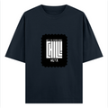 Oversized Classic T-Shirt | Unisex Fit | 100% Super-Combed Cotton | Pre-Shrunk, Double-Stitched | Adults | Personalized | DTF | Modern | Coolness | Everyday | Relaxed | Effortless Energy - front - Navy Blue - mockup 1
