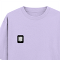 Oversized Classic T-Shirt | Unisex Fit | 100% Super-Combed Cotton | Pre-Shrunk, Double-Stitched | Adults | Personalized | DTF | Modern | Coolness | Everyday | Relaxed | Effortless Energy - left pocket - Lavender - mockup 3