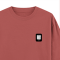 Oversized Classic T-Shirt | Unisex Fit | 100% Super-Combed Cotton | Pre-Shrunk, Double-Stitched | Adults | Personalized | DTF | Modern | Coolness | Everyday | Relaxed | Effortless Energy - right pocket - Coral - mockup 4