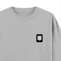 Oversized Classic T-Shirt | Unisex Fit | 100% Super-Combed Cotton | Pre-Shrunk, Double-Stitched | Adults | Personalized | DTF | Modern | Coolness | Everyday | Relaxed | Effortless Energy - right pocket - Grey Melange - mockup 4