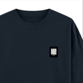 Oversized Classic T-Shirt | Unisex Fit | 100% Super-Combed Cotton | Pre-Shrunk, Double-Stitched | Adults | Personalized | DTF | Modern | Coolness | Everyday | Relaxed | Effortless Energy - right pocket - Navy Blue - mockup 4