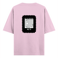 Oversized Standard T-Shirt | Unisex Oversized Fit | 180 GSM 100% Super Combed Cotton | DTF Print | Soft & Durable | Personalized | DTF | Modern | Coolness | Everyday | Relaxed | Effortless Energy - back - Light Baby Pink - mockup 2
