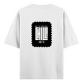 Oversized Standard T-Shirt | Unisex Oversized Fit | 180 GSM 100% Super Combed Cotton | DTF Print | Soft & Durable | Personalized | DTF | Modern | Coolness | Everyday | Relaxed | Effortless Energy - back - White - mockup 2