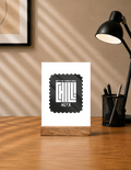 Acrylic Photo Frame | 5x7 Tabletop Display | UV Printed Acrylic & Wood Stand | Personalized Gift & Home Decor | Personalized | Modern | Coolness | Everyday | Relaxed | Effortless Energy - front - mockup 1