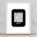 Framed Poster | Multiple Sizes & Frame Colors | 300 GSM Art Paper, Laminated | Fade-Proof Digital Print, Mounting Kit Included | Unisex | Personalized | Modern | Coolness | Everyday | Relaxed | Effortless Energy - front_18x24In - 18x24In - mockup 11