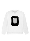 Oversized Sweatshirt | Roomy Relaxed Fit | 400 GSM Cotton Blend | Pre-Shrunk Drop Shoulder | Unisex Adult | Personalized | DTF | Modern | Coolness | Everyday | Relaxed | Effortless Energy - front - White - mockup 1