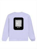Oversized Sweatshirt | Roomy Relaxed Fit | 400 GSM Cotton Blend | Pre-Shrunk Drop Shoulder | Unisex Adult | Personalized | DTF | Modern | Coolness | Everyday | Relaxed | Effortless Energy - back - Lavender - mockup 2