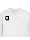 Oversized Sweatshirt | Roomy Relaxed Fit | 400 GSM Cotton Blend | Pre-Shrunk Drop Shoulder | Unisex Adult | Personalized | DTF | Modern | Coolness | Everyday | Relaxed | Effortless Energy - right pocket - White - mockup 4