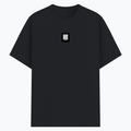 Basic T-Shirt | Unisex Fit, Sizes XS-2XL | 180 GSM Poly-Cotton Blend, DTF Ready | Bio-Wash, Silicon Finish, Durable Stitching | Adults | Personalized | DTF | Modern | Coolness | Everyday | Relaxed | Effortless Energy - front - Black melange - mockup 1