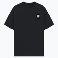 Basic T-Shirt | Unisex Fit, Sizes XS-2XL | 180 GSM Poly-Cotton Blend, DTF Ready | Bio-Wash, Silicon Finish, Durable Stitching | Adults | Personalized | DTF | Modern | Coolness | Everyday | Relaxed | Effortless Energy - left pocket - Black melange - mockup 3
