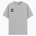 Basic T-Shirt | Unisex Fit, Sizes XS-2XL | 180 GSM Poly-Cotton Blend, DTF Ready | Bio-Wash, Silicon Finish, Durable Stitching | Adults | Personalized | DTF | Modern | Coolness | Everyday | Relaxed | Effortless Energy - right pocket - Grey Melange - mockup 4