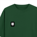 Oversized Classic T-Shirt | Unisex Oversized Fit | 100% Super-Combed Cotton | Pre-Shrunk & Ribbed Neck | Adults | Personalized | DTG | Modern | Coolness | Everyday | Relaxed | Effortless Energy - left pocket - Bottle Green - mockup 3