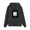 Oversized Hoodie | Relaxed Fit, Drop-Shoulder | 400 GSM Fabric | Warm, Durable | Unisex | Personalized | DTF | Modern | Coolness | Everyday | Relaxed | Effortless Energy - back - Black - mockup 2