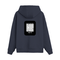 Oversized Hoodie | Relaxed Fit, Drop-Shoulder | 400 GSM Fabric | Warm, Durable | Unisex | Personalized | DTF | Modern | Coolness | Everyday | Relaxed | Effortless Energy - back - Navy Blue - mockup 2