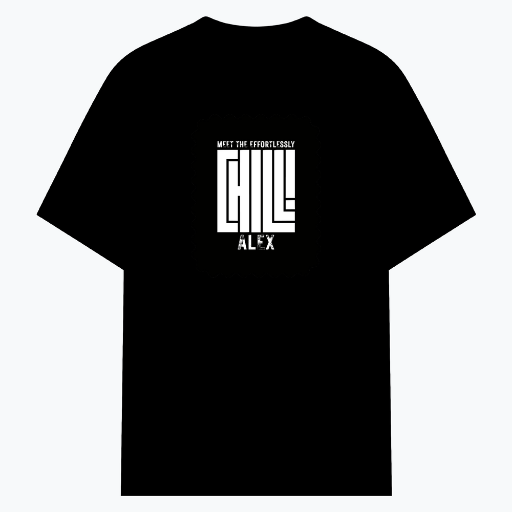 Cotton Stretch T-Shirt (Dtg) | T-Shirts | Him, Her, Unisex | Personalized | DTG | Modern | Coolness | Everyday | Relaxed | Effortless Energy - front - Black - mockup 1