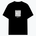 Cotton Stretch T-Shirt (Dtg) | T-Shirts | Him, Her, Unisex | Personalized | DTG | Modern | Coolness | Everyday | Relaxed | Effortless Energy - front - Black - mockup 1