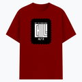 Cotton Stretch T-Shirt (Dtg) | T-Shirts | Him, Her, Unisex | Personalized | DTG | Modern | Coolness | Everyday | Relaxed | Effortless Energy - front - Red - mockup 1