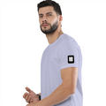 Cotton Stretch T-Shirt (Dtg) | T-Shirts | Him, Her, Unisex | Personalized | DTG | Modern | Coolness | Everyday | Relaxed | Effortless Energy - left sleeve - Lavender - mockup 5