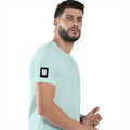 Cotton Stretch T-Shirt (Dtg) | T-Shirts | Him, Her, Unisex | Personalized | DTG | Modern | Coolness | Everyday | Relaxed | Effortless Energy - right sleeve - Mint - mockup 6