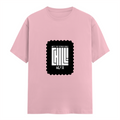 Female Classic Crew T-Shirt | Women's Regular Fit | 180 GSM Bio-Washed Cotton | Double Stitched, Pre-Shrunk | Personalized | DTG | Modern | Coolness | Everyday | Relaxed | Effortless Energy - front - Light Baby Pink - mockup 1
