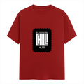 Female Classic Crew T-Shirt | Women's Regular Fit | 180 GSM Bio-Washed Cotton | Double Stitched, Pre-Shrunk | Personalized | DTG | Modern | Coolness | Everyday | Relaxed | Effortless Energy - front - Red - mockup 1