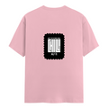 Female Classic Crew T-Shirt | Women's Regular Fit | 180 GSM Bio-Washed Cotton | Double Stitched, Pre-Shrunk | Personalized | DTG | Modern | Coolness | Everyday | Relaxed | Effortless Energy - back - Light Baby Pink - mockup 2