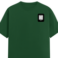 Female Classic Crew T-Shirt | Women's Regular Fit | 180 GSM Bio-Washed Cotton | Double Stitched, Pre-Shrunk | Personalized | DTG | Modern | Coolness | Everyday | Relaxed | Effortless Energy - left pocket - Bottle Green - mockup 3