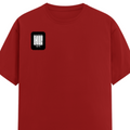 Female Classic Crew T-Shirt | Women's Regular Fit | 180 GSM Bio-Washed Cotton | Double Stitched, Pre-Shrunk | Personalized | DTG | Modern | Coolness | Everyday | Relaxed | Effortless Energy - right pocket - Red - mockup 4