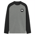 Male Raglan T-Shirt | Men's Regular Fit | 180 GSM Bio-Washed Cotton Blend | DTG Printed | Durable & Pre-Shrunk | Personalized | DTG | Modern | Coolness | Everyday | Relaxed | Effortless Energy - right pocket - mockup 4