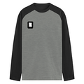 Male Raglan T-Shirt | Regular Fit Men's | 180 GSM Bio-Washed Cotton | DTF Print | Double Stitched Seams | Personalized | DTF | Modern | Coolness | Everyday | Relaxed | Effortless Energy - left pocket - mockup 3