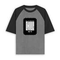 Unisex Oversized Raglan T-Shirt | 180 GSM Bio-Washed Cotton | DTF Print Ready | Relaxed Fit | Adults | Personalized | DTF | Modern | Coolness | Everyday | Relaxed | Effortless Energy