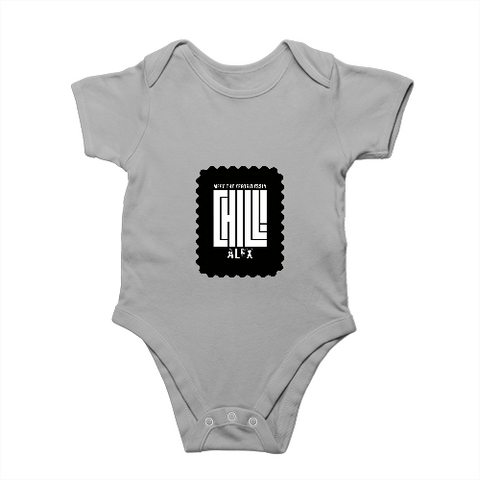 Baby Romper | 0-12 Months Regular Fit | 180 GSM Bio-Washed Cotton Blend | Double Stitched, Pre-Shrunk | Unisex | Personalized | DTF | Modern | Coolness | Everyday | Relaxed | Effortless Energy - front - Grey Melange - mockup 1