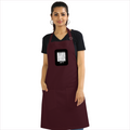 Apron | Onesize Unisex Adult | Cotton DTG Printed | Pockets & Adjustable Straps | Personalized | DTG | Modern | Coolness | Everyday | Relaxed | Effortless Energy - front - Maroon - mockup 1