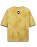Tie Dye Oversized T-Shirt | Unisex Relaxed Fit | 260 GSM Cotton Blend | Pre-Shrunk, Bio-Washed, Drop Shoulder | Adult | Personalized | DTF | Modern | Coolness | Everyday | Relaxed | Effortless Energy - back - mockup 2