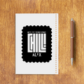 Sketchbook | A5 Spiral Bound | Digital Print Cover | 140 GSM Paper | Unisex | Personalized | Modern | Coolness | Everyday | Relaxed | Effortless Energy - back - White - mockup 2