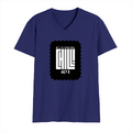 Men's V-Neck T-Shirt | Regular Fit | 180 GSM Bio-Washed Cotton | DTG Print | Durable | Personalized | DTG | Modern | Coolness | Everyday | Relaxed | Effortless Energy - front - Royal Blue - mockup 1