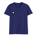 Men's V-Neck T-Shirt | Regular Fit | 180 GSM Bio-Washed Cotton | DTG Print | Durable | Personalized | DTG | Modern | Coolness | Everyday | Relaxed | Effortless Energy - right pocket - Royal Blue - mockup 4