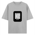 Oversized Standard T-Shirt | Unisex Relaxed Fit | 100% Super Combed Cotton DTG | Soft, Breathable & Durable | Adult | Personalized | DTG | Modern | Coolness | Everyday | Relaxed | Effortless Energy - front - Grey Melange - mockup 1
