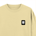 Oversized Standard T-Shirt | Unisex Relaxed Fit | 100% Super Combed Cotton DTG | Soft, Breathable & Durable | Adult | Personalized | DTG | Modern | Coolness | Everyday | Relaxed | Effortless Energy - right pocket - Beige - mockup 4