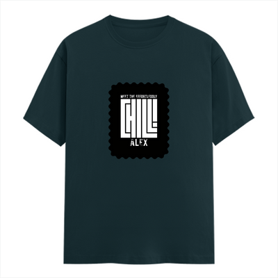 Men's Classic Crew T-Shirt | Regular Fit | 180 GSM Bio-Washed Cotton | DTF Print Ready | Pre-Shrunk, Durable | Personalized | DTF | Modern | Coolness | Everyday | Relaxed | Effortless Energy - front - Petrol Blue - mockup 1
