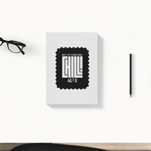 Daily Planner | 3-Month Undated | 300 GSM Cover, 70 GSM Pages, Digital Print | 204 Pages, Soft-Bound, Perfect Binding, Dotted Pages | Unisex | Personalized | Modern | Coolness | Everyday | Relaxed | Effortless Energy - front - White - mockup 1