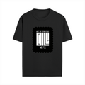 Male Standard Crew T-Shirt | Regular Fit | 100% Cotton DTF Print | Soft, Durable | Men | Personalized | DTF | Modern | Coolness | Everyday | Relaxed | Effortless Energy - front - Black - mockup 1