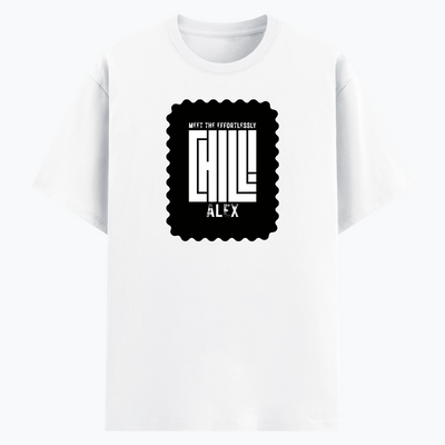 Cotton Stretch T-Shirt | Unisex Adult | 95% Cotton 5% Spandex Blend | 240 GSM, Breathable, Flexible | DTF Print Ready | Personalized | DTF | Modern | Coolness | Everyday | Relaxed | Effortless Energy - front - White - mockup 1