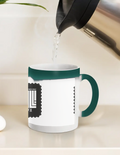 Magic Coffee Mug | 11 oz | Ceramic | Heat-Activated Design Reveal | Unisex | Personalized | Modern | Coolness | Everyday | Relaxed | Effortless Energy - front_11oz Green - 11oz Green - mockup 2