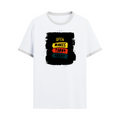 Ringer T-shirt | Unisex Regular Fit | 100% Cotton DTF/DTG | Contrast Rib Neck Bio Washed Pre-Shrunk | Adults | Personalized | DTF | Bold Typography | Affirmations | Daily Inspiration | Everyday | Encouraging | Make Today Great - front - White Black - mockup 1