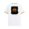 Ringer T-shirt | Unisex Regular Fit | 100% Cotton DTF/DTG | Contrast Rib Neck Bio Washed Pre-Shrunk | Adults | Personalized | DTF | Bold Typography | Affirmations | Daily Inspiration | Everyday | Encouraging | Make Today Great - back - Mustard yellow off white - mockup 2
