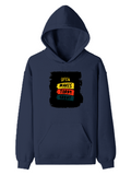 Pullover Hoodie | Unisex Regular Fit | Tri-Layer Cotton Blend | DTG Print Ready | Adults | Personalized | DTG | Bold Typography | Affirmations | Daily Inspiration | Everyday | Encouraging | Make Today Great - front - Navy Blue - mockup 1