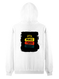 Pullover Hoodie | Unisex Regular Fit | Tri-Layer Cotton Blend | DTG Print Ready | Adults | Personalized | DTG | Bold Typography | Affirmations | Daily Inspiration | Everyday | Encouraging | Make Today Great - back - White - mockup 2